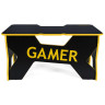 Игровой компьютерный стол GENERIC COMFORT GAMER2 черный / желтый