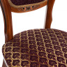 ADRIANO 2 классический деревянный стул с резной спинкой, обивка ткань 
