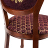 ADRIANO 2 классический деревянный стул с резной спинкой, обивка ткань 