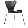 Стулья Стул Seven Style чёрный с хромированными ножками