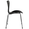 Стулья Стул Seven Style чёрный с хромированными ножками