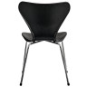 Стулья Стул Seven Style чёрный с хромированными ножками