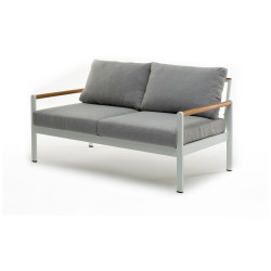 Диван из алюминия MAYA 2-х местный белый