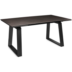 Шоурум LEONARDO 160 carbon / черный Стол обеденный