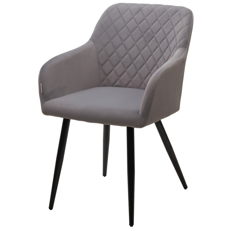 Стул-кресло Стул BRANDY 505-35 Серый, велюр 