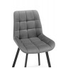 Стулья на металлокаркасе Челси 360 светло-серый (ZD 960) / черный