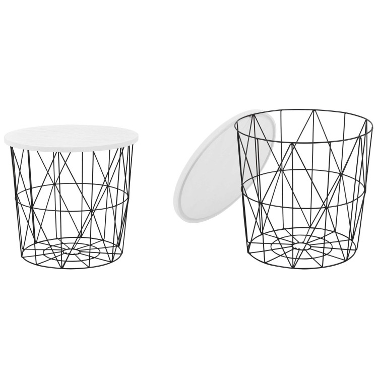 Журнальные столы Стол журнальный Halmar MARIFFA (белый/черный)