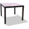 Раскладные и раздвижные столы Плетеный стол MILANO 90 см темно-коричневый