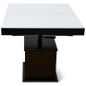 OPTIMATA 302S/WD раздвижной стол-трансформер, шпонированная столешница со стеклом