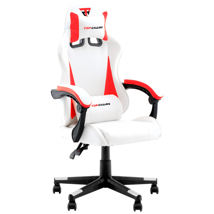 Игровые кресла TopChairs Phantom бело-красный