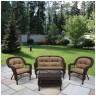 Комплекты мебели с диванами Плетеный комплект для отдыхаLV-520BB Brown-Beige