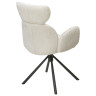 Стул-кресло VARDY 360 поворотный, обивка букле белый XD841-01, каркас серый, DISAUR