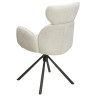 Стул-кресло VARDY 360 поворотный, обивка букле белый XD841-01, каркас серый, DISAUR