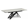 Керамические столы Блэкберн 160(220)х89 белый gilt white / черный