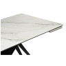 Керамические столы Блэкберн 160(220)х89 белый gilt white / черный