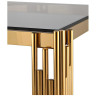 Столик журнальный CONTI тонированное стекло 55*55*55, каркас золото