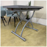 Выставочный образец. Стол-трансформер журнально-обеденный B2323-2, стеклянная раскладная столешница, цвет серый