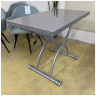 Выставочный образец. Стол-трансформер журнально-обеденный B2323-2, стеклянная раскладная столешница, цвет серый