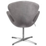 Дизайнерские кресла Кресло SWAN STYLE CHAIR серый, искусственная замша