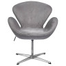 Дизайнерские кресла Кресло SWAN STYLE CHAIR серый, искусственная замша