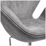 Дизайнерские кресла Кресло SWAN STYLE CHAIR серый, искусственная замша