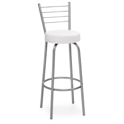 Kuroda белый полимер / светлый мусс Стул барный