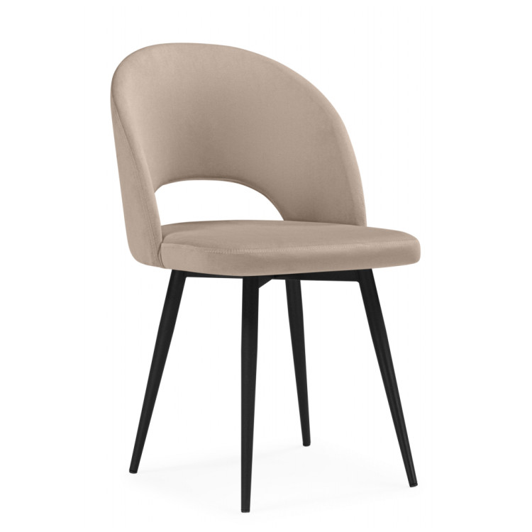 Стулья на металлокаркасе Курбис бежевый (zd 210) / черный