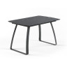 ITALY стол на металлических опорах с керамической поверхностью