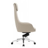 Кресло руководителя GALLANT, обивка экокожа слоновая кость на хромированной крестовине