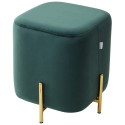 Пуф для гостиной ARES BLUVEL-78 GREEN / GOLD М-City