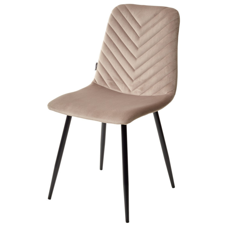 Металлические стулья Стул DUKE BLUVEL-40 BEIGE, велюр / черный каркас М-City