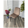 Металлические стулья Стул DUKE BLUVEL-40 BEIGE, велюр / черный каркас М-City