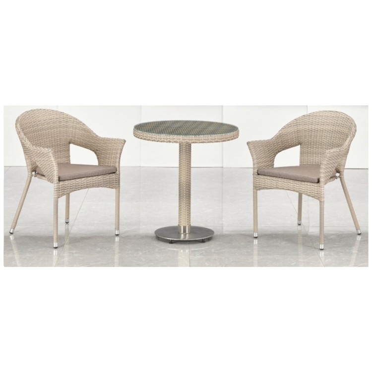 Садовые обеденные группы Комплект мебели T601/Y79C-W85 Latte (2+1)