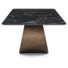 DT9305FCI 240 обеденный стол с керамической столешницей на бронзовой опоре
