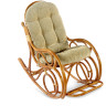 Кресло-качалка с подножкой (подушка рогожка)