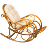 Кресло-качалка с подножкой (подушка рогожка)