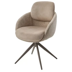 Стул ГРЕЙС (GRACE) 360 град., цвет БЕЖЕВЫЙ (PENA-120 / G1229-3, ткань / ЛАТТЕ каркас, ®DISAUR tip_tovara