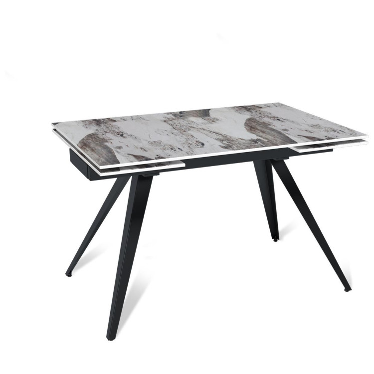 Обеденные столы Стол раскладной Asti (120+30+30), керамика глянцевая Pandora