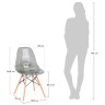 Стулья Стул Eames прозрачный серый