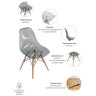 Стулья Стул Eames прозрачный серый
