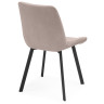 Стулья на металлокаркасе Челси 360 латте (ZD 290) / черный