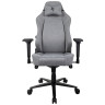 Компьютерное кресло для геймеров AROZZI PRIMO с тканевой обивкой серого цвета с черным логотипом