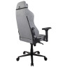 Компьютерное кресло для геймеров AROZZI PRIMO с тканевой обивкой серого цвета с черным логотипом