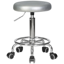 Табурет мастера DOBRIN BILLY, серебряный