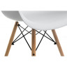RON стул-кресло в стиле Eames, пластиковое сиденье на деревянных ножках