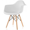 RON стул-кресло в стиле Eames, пластиковое сиденье на деревянных ножках