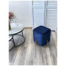Пуфы Пуф для гостиной ARES BLUVEL-86 NAVY BLUE / GOLD М-City