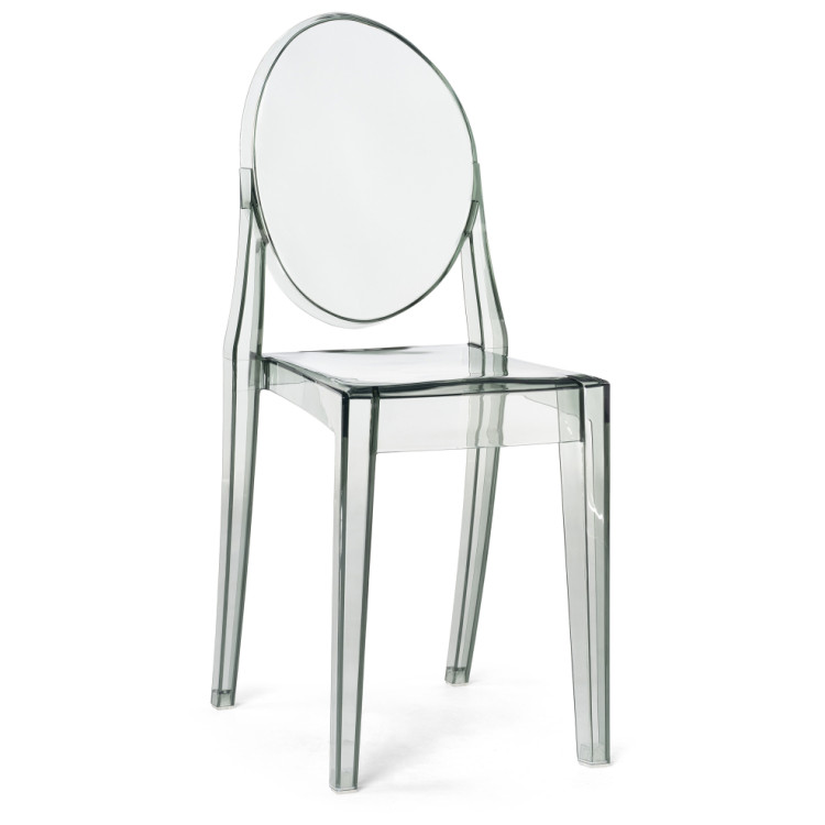 Пластиковые стулья Victoria clear gray