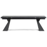 ДЕНХОЛЬМ 240 стол с керамической столешницей, цвет mosco nero matt / черный