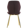 Стулья DC829 Стул мягкий, БАКЛАЖАН#G62-56 велюр, каркас металл золото КРУГЛЫЙ
